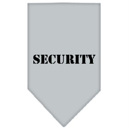 Security  Screen Print Bandana Grey Large