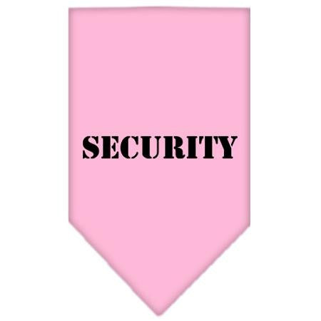 Security  Screen Print Bandana Light Pink Large