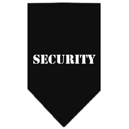 Security  Screen Print Bandana Black Small