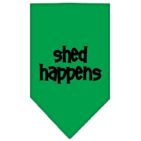 Shed Happens  Screen Print Bandana Emerald Green Large