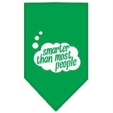 Smarter then most People Screen Print Bandana Emerald Green Large