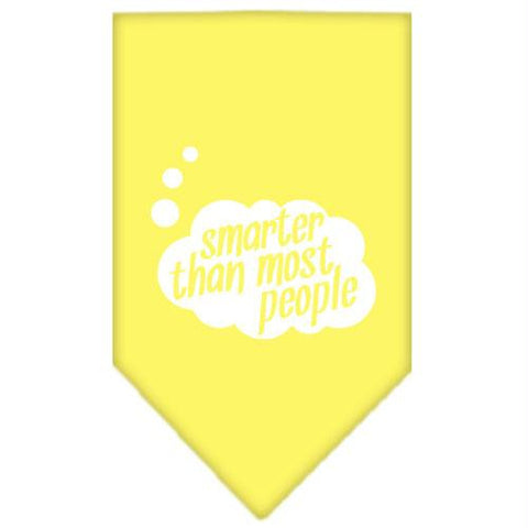 Smarter then most People Screen Print Bandana Yellow Large