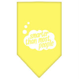 Smarter then most People Screen Print Bandana Yellow Small