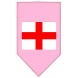 St. Georges Cross Screen Print Bandana Light Pink Large