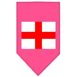 St. Georges Cross Screen Print Bandana Bright Pink Small