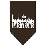 Las Vegas Skyline Screen Print Bandana Cocoa Large