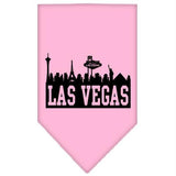 Las Vegas Skyline Screen Print Bandana Light Pink Large