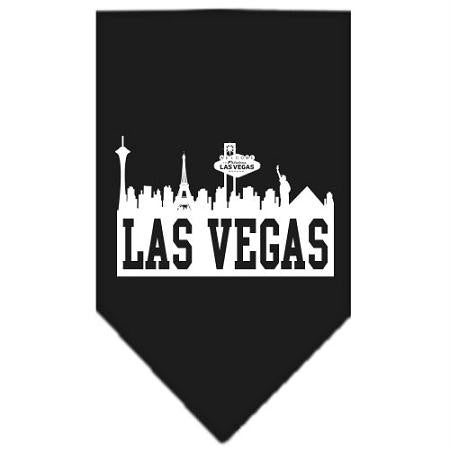 Las Vegas Skyline Screen Print Bandana Black Small