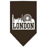 London Skyline Screen Print Bandana Cocoa Small