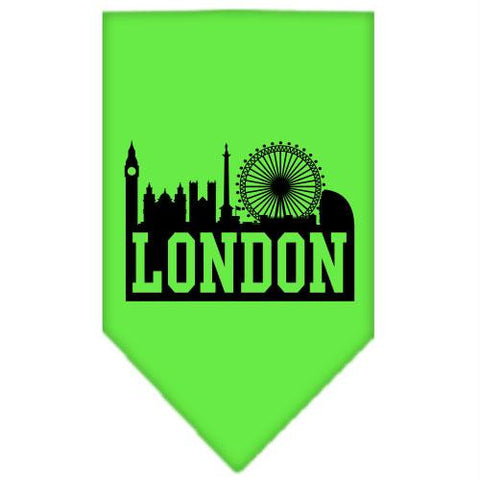 London Skyline Screen Print Bandana Light Pink Small