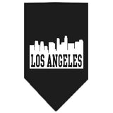 Los Angeles Skyline Screen Print Bandana Black Small