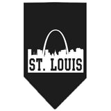 St Louis Skyline Screen Print Bandana Black Small