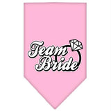 Team Bride Screen Print Bandana Light Pink Large