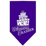 Wedding Crasher Screen Print Bandana Purple Large