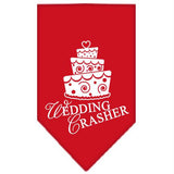 Wedding Crasher Screen Print Bandana Red Small