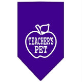 Teachers Pet Screen Print Bandana Purple Small