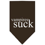 Vampires Suck Screen Print Bandana Cocoa Small