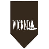 Wicked Screen Print Bandana Cocoa Large