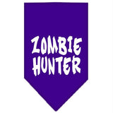 Zombie Hunter Screen Print Bandana Purple Large