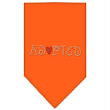 Adopted Rhinestone Bandana Orange Large