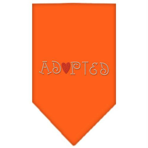 Adopted Rhinestone Bandana Orange Small