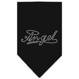 Angel Rhinestone Bandana Black Large