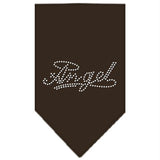 Angel Rhinestone Bandana Cocoa Large