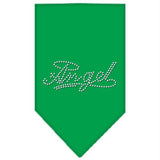 Angel Rhinestone Bandana Emerald Green Large