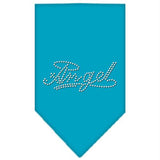 Angel Rhinestone Bandana Turquoise Large