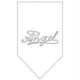 Angel Rhinestone Bandana White Large