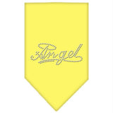 Angel Rhinestone Bandana Yellow Large