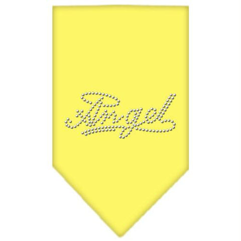 Angel Rhinestone Bandana Yellow Large