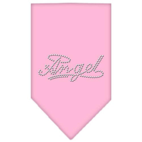 Angel Rhinestone Bandana Light Pink Small