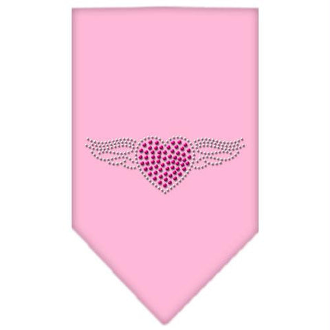 Aviator Rhinestone Bandana Light Pink Large