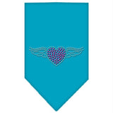 Aviator Rhinestone Bandana Turquoise Large