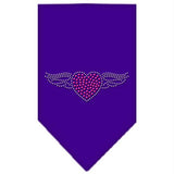 Aviator Rhinestone Bandana Purple Small