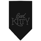 Bad Kitty Rhinestone Bandana Black Large