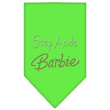 Step Aside Barbie Rhinestone Bandana Lime Green Large