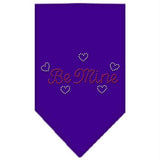 Be Mine Rhinestone Bandana Purple Small