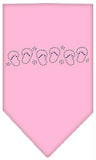 Beach Sandals Rhinestone Bandana Light Pink Small