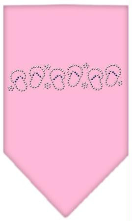Beach Sandals Rhinestone Bandana Light Pink Small