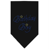 Birthday Boy Rhinestone Bandana Black Large