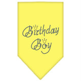 Birthday Boy Rhinestone Bandana Yellow Large