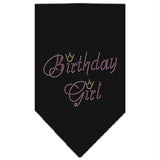 Birthday Girl Rhinestone Bandana Black Large