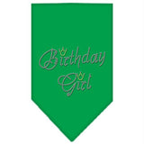 Birthday Girl Rhinestone Bandana Emerald Green Large