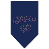 Birthday Girl Rhinestone Bandana Navy Blue large