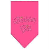 Birthday Girl Rhinestone Bandana Bright Pink Small