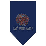 Lil Punkin Rhinestone Bandana Navy Blue Small