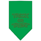 Trick or Treat Rhinestone Bandana Emerald Green Large