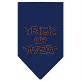 Trick or Treat Rhinestone Bandana Navy Blue large